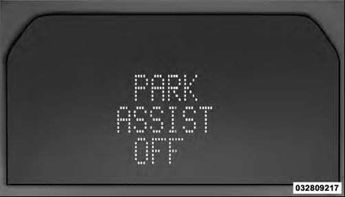 Park Assist Off
