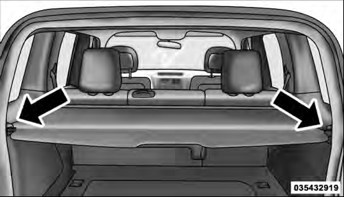 Retractable cargo cover jeep liberty
