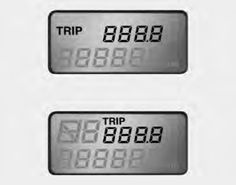 Tripmeter (“TRIP” shown on display) This mode indicates the total distance traveled
