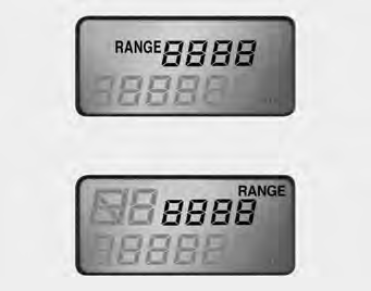 Distance to empty (“RANGE” shown on display) This mode indicates the estimated