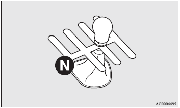 5. Turn the emergency key to the “ON” position. The diesel preheat indicator