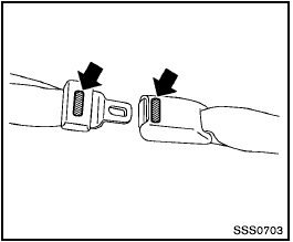 seat belt buckle center tongue identified point three type into rogue nissan mark belts nisuv