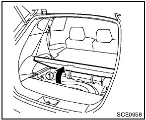 1. Open the lift gate.