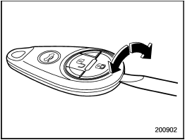 1. Open the transmitter case using a flathead