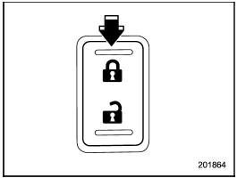 6. Push the front side (“LOCK” side) of