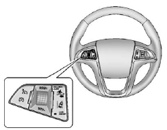 The Collision Alert control is on the steering wheel. Press COLLISION ALERT to