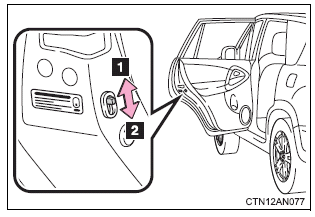 Toyota Rav4 Rear Door Child Protector Locks Opening Closing