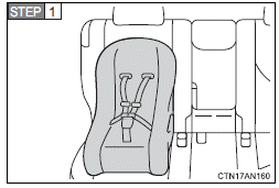Place the child seat on the seat