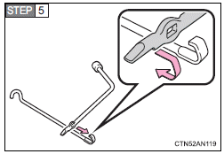 Type B: Assemble the jack handle