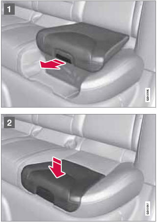 volvo integrated booster seat