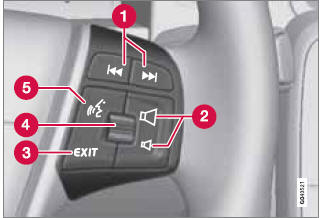 Steering wheel keypad with voice control button