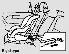3. Place the child seat on the vehicle