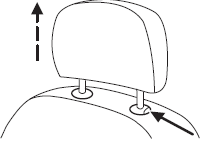 To reinstall the adjustable head restraint, do the following: