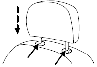 Properly adjust the head restraint so that the top of the head restraint is