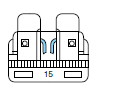 Note: Always replace a fuse with one that has the specified amperage