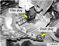 Transaxle lubricant in the manual transaxle