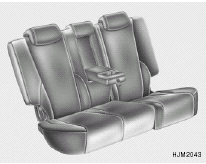 This arm rest is located in the center of the rear