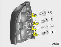 3. To replace the rear combination light (stop/