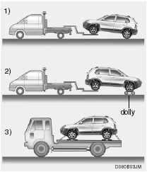 Towing the 2 Wheel Drive Vehicle