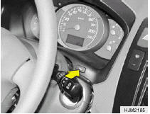 trip a trip b hyundai Pushing in the trip computer switch behind the