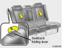 To recline the seatback, pull the seatback