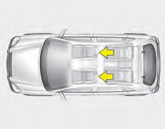 Headrest The driver's and front passenger's seats are equipped with a headrest