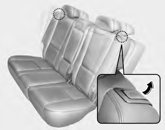 Rear seat adjustment Adjusting the seatback recliner To recline the seatback: