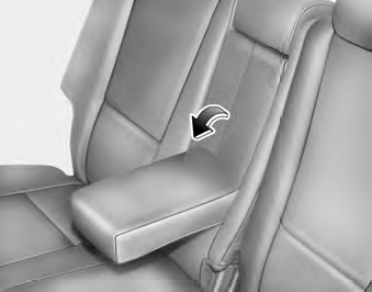 Armrest The armrest is located in the center of the rear seat. Pull the armrest