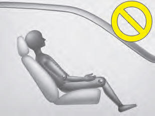 - Excessively recline the front passenger seatback.