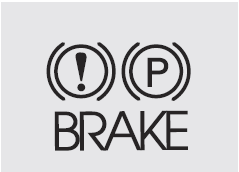 Check the brake warning light by turning the ignition switch ON (do not start