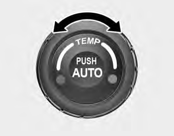 Temperature control knob The temperature will increase to the maximum HI by turning
