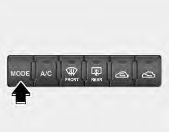 Mode selection button The mode selection button controls the direction of the