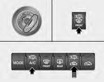 How to cancel or return defogging logic of automatic climate control system 1.