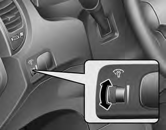 Instrument panel illumination (if equipped) When the vehicle’s parking lights