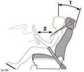 1. Sit in an upright position with the base of
