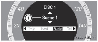 DVD changer display (example)