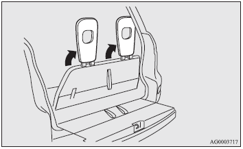 6. Raise the head restraints.