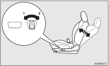1- To move to forward direction. 2- To recline rearward.