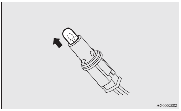 4. Remove the bulb from the socket.