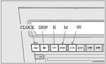 Set the time by pressing the various buttons as described below. 1. Keep the