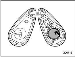 2. Remove the old battery from the