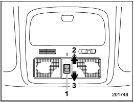 1) Open/close switch