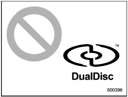 - You cannot use a DualDisc in the CD
