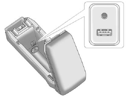 The auxiliary input is located in the center console.