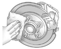 11. Remove any rust or dirt from the wheel bolts, mounting surfaces, and spare