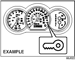 If the keyless start system blue indicator light illuminates on the instrument