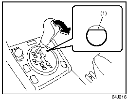 If the gearshift lever can not be shifted out of “P” (Park) in the normal way,