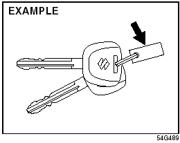 Your vehicle comes with a pair of identical keys. Keep the spare key in a safe