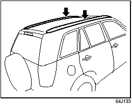 Roof rack anchors