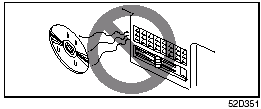 Do not expose compact discs to direct sunlight or any heat source.